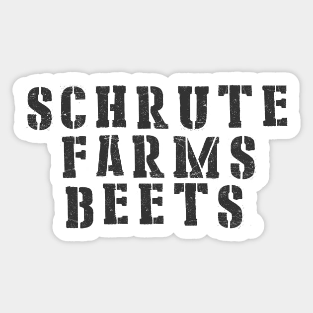 Schrute Farms Beets Sticker by Bigfinz